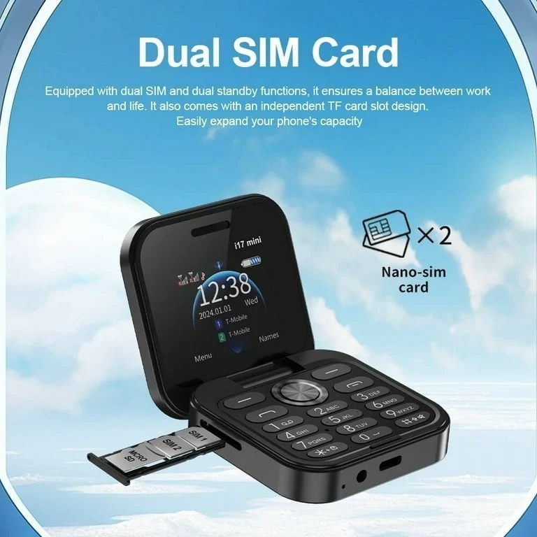 گوشی i17 pro flip Dual SIM تاشو آیفون