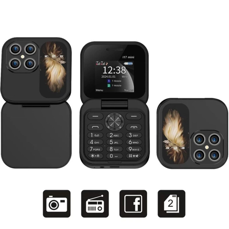 گوشی i17 pro flip Dual SIM تاشو آیفون
