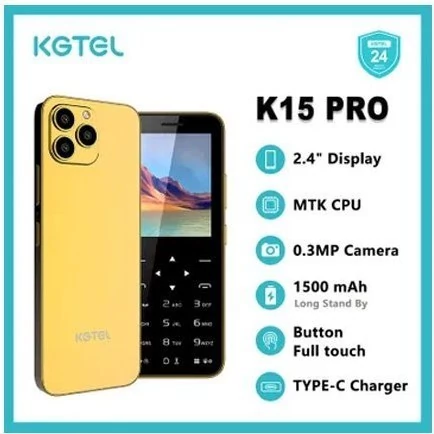 گوشی kgtel K15 pro دکمه لمسی طرح آیفون
