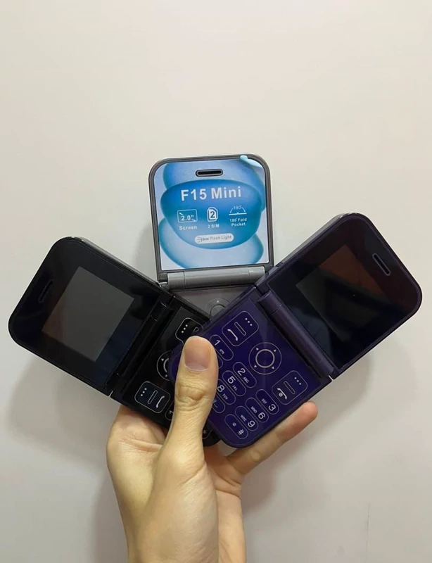 گوشی F15 mini Type-C آیفون15 مینی تاشو دوسیمکارته