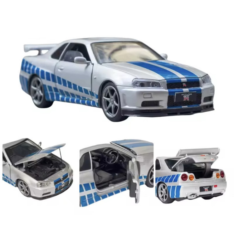 ماکت ماشین مدل نیسان GTR R34