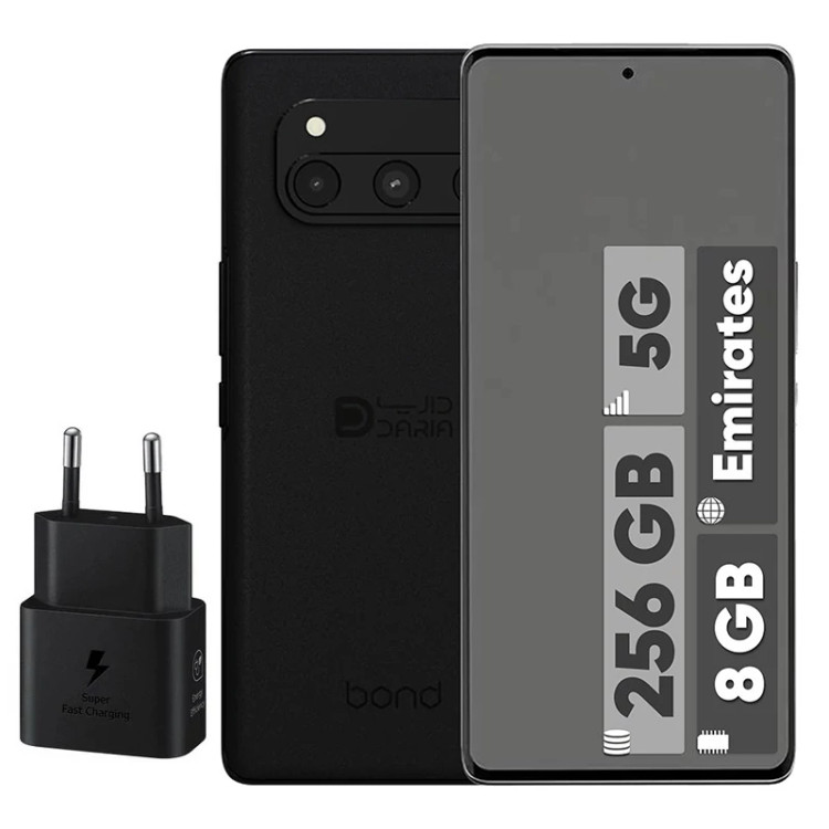 گوشی موبایل داریا مدل bond 5G دو سیم کارت ظرفیت 256 گیگابایت و رم 8 گیگابایت - نسخه امارات - به همراه شارژر 25 وات سامسو