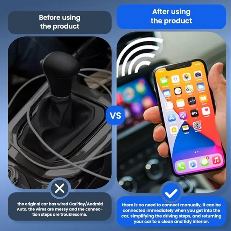 دانگل وایرلس کارپلی و اندروید اتو کارلینکیت مدل Carlinkit Mini Ultra