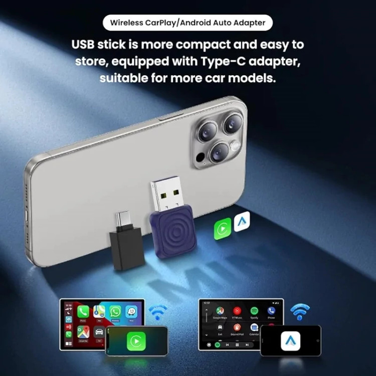 دانگل وایرلس کارپلی و اندروید اتو کارلینکیت مدل Carlinkit Mini Ultra