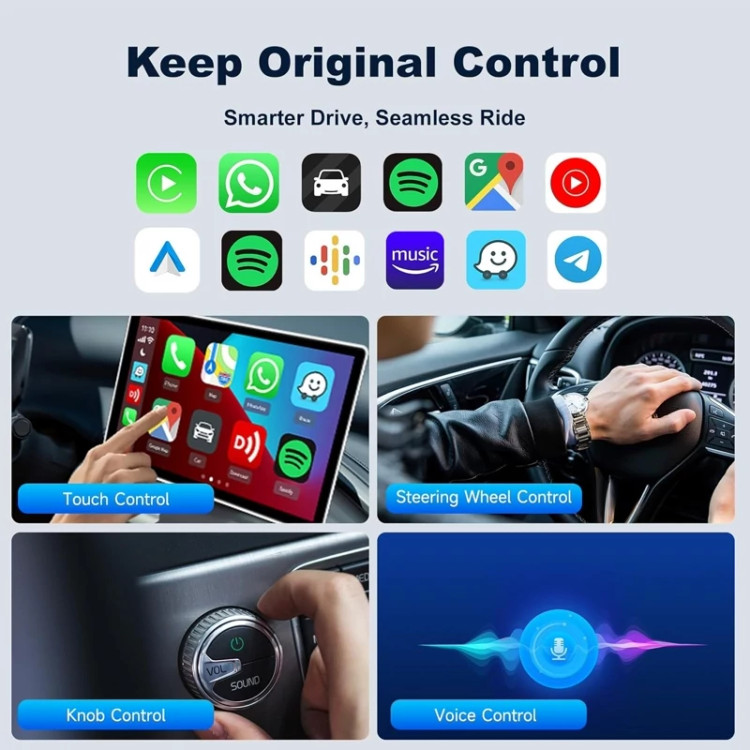 دانگل وایرلس کارپلی و اندروید اتو کارلینکیت مدل Carlinkit Mini Ultra3