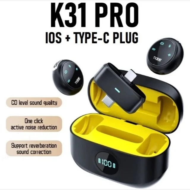 میکروفون یقه ای بی سیم مدل K31PRO