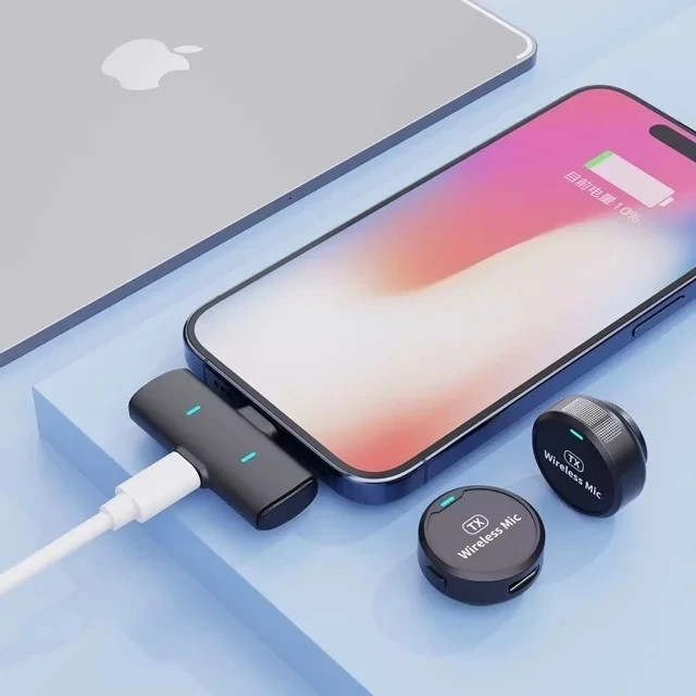میکروفون یقه ای مدل M1 با پورت آیفون و تایپ سی
