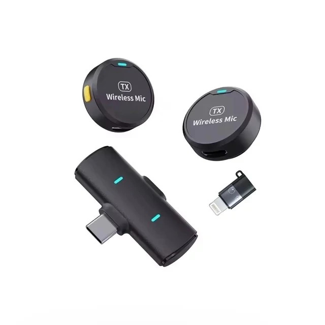 میکروفون یقه ای مدل M1 با پورت آیفون و تایپ سی