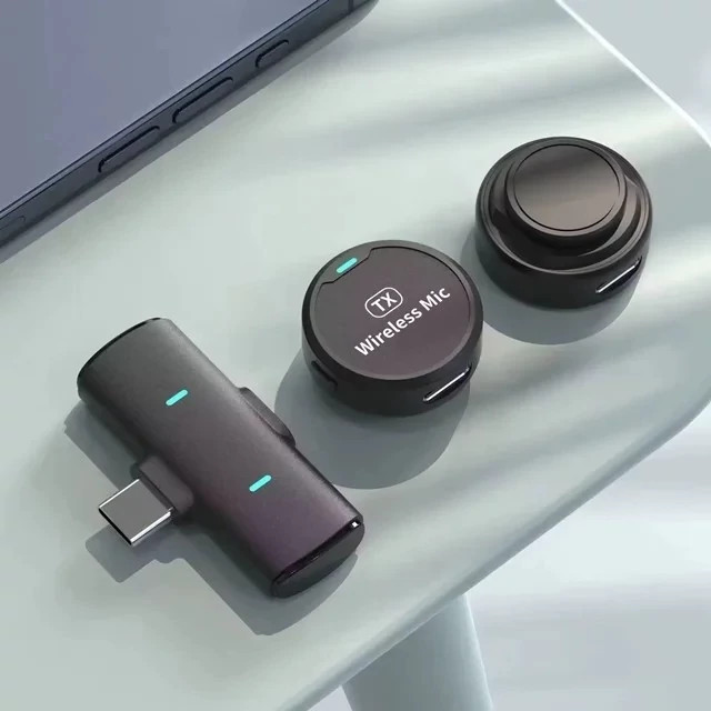 میکروفون یقه ای مدل M1 با پورت آیفون و تایپ سی