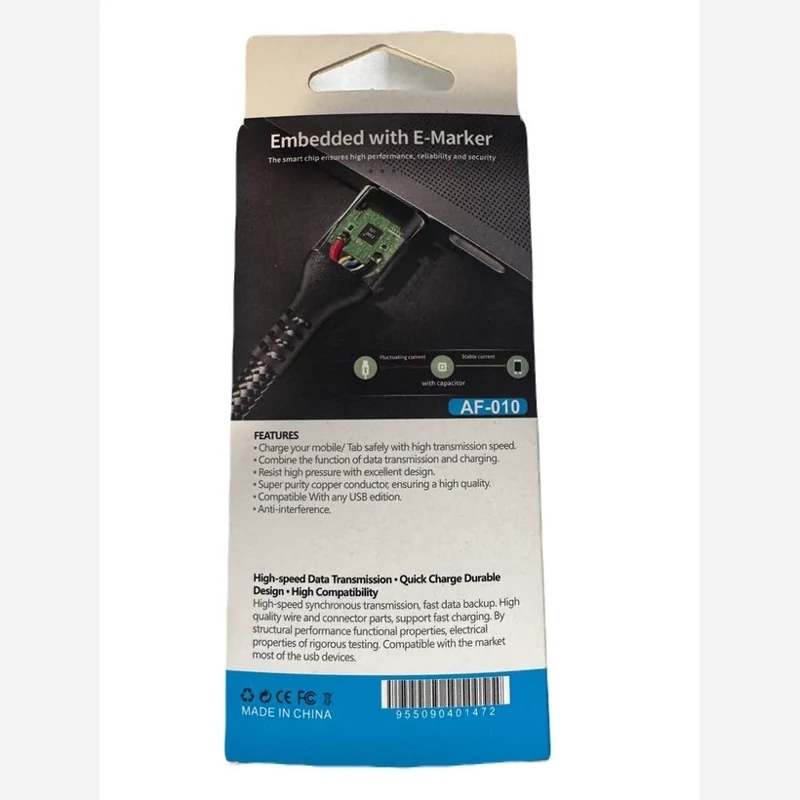 کابل تبدیل USB به میکرو usb انکر مدل Af010 طول 0.9 متر Anker USB to Micro
