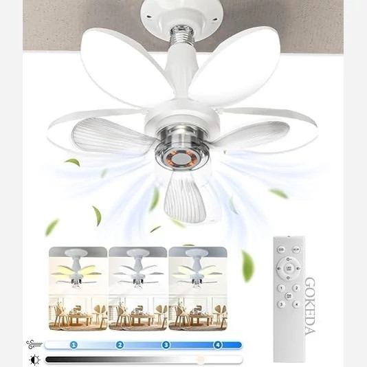 چراغ پنکه دار تاشو LED مدل Folding Fan Ligh