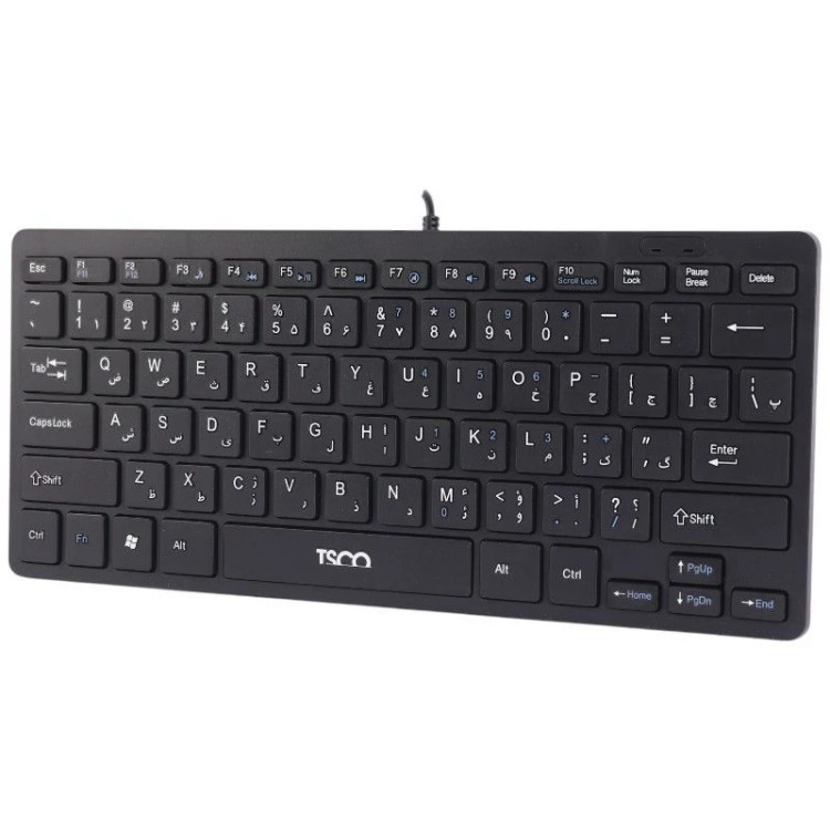 کیبورد با سیم تسکو مدل TK8044 سوییچ ممبران