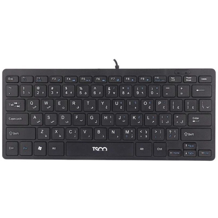 کیبورد با سیم تسکو مدل TK8044 سوییچ ممبران