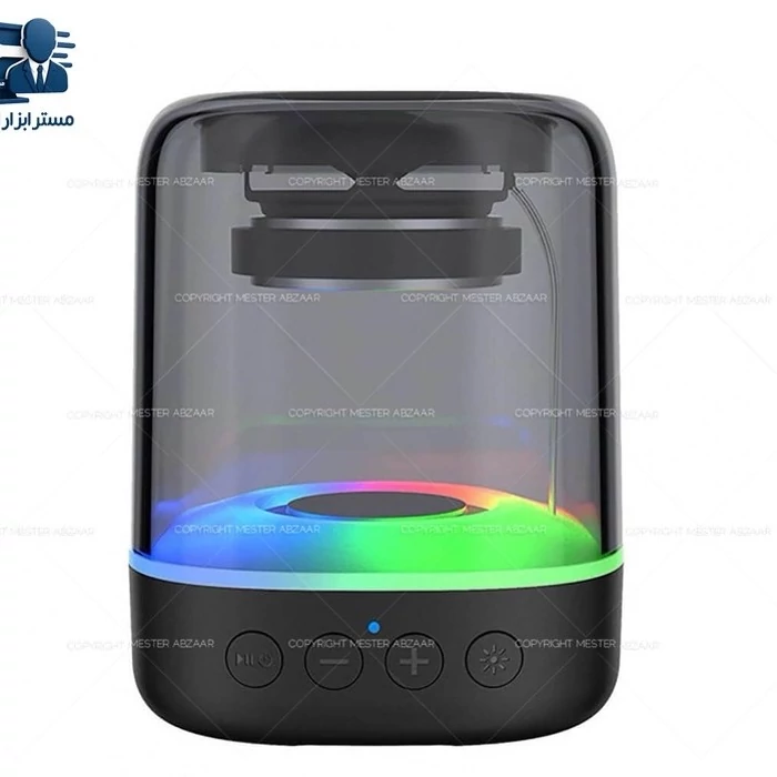 اسپیکر بلوتوثی مینی قابل حمل مدل E-3052 با رقص نور RGB