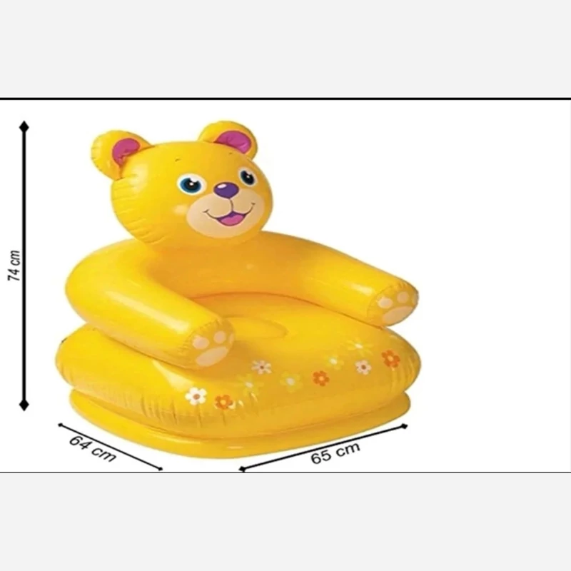 مبل بادی کودک رنگ زرد/