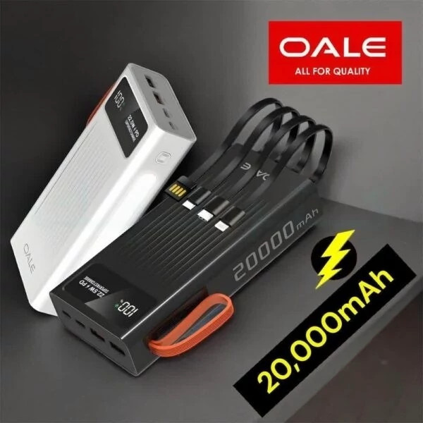پاوربانک فست شارژ بیست هزار OALE L20000