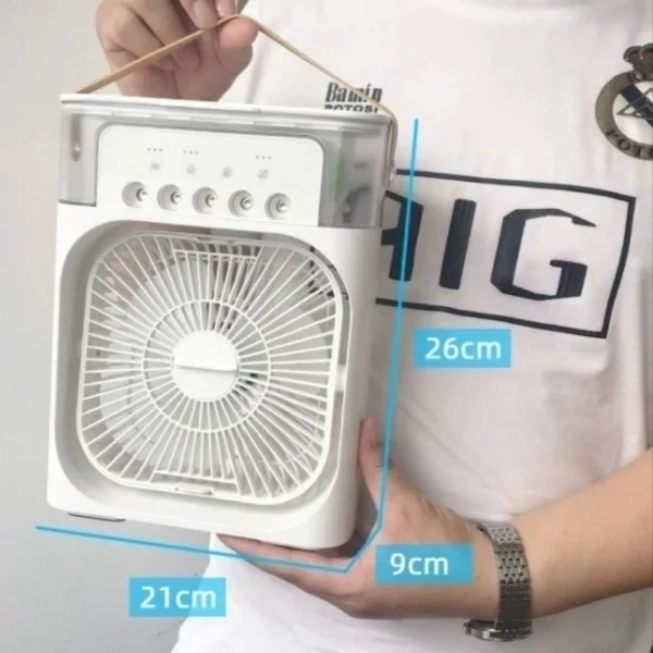 پنکه مه پاش رومیزی مدل Air Cooler Fan پنکه شارژی