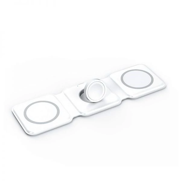 شارژر رومیزی سه کاره بی سیم Three-function wireless desktop charger