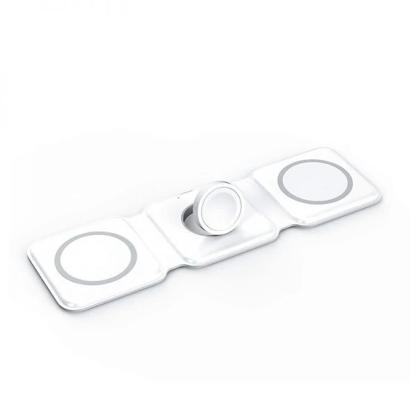 شارژر رومیزی سه کاره بی سیم Three-function wireless desktop charger