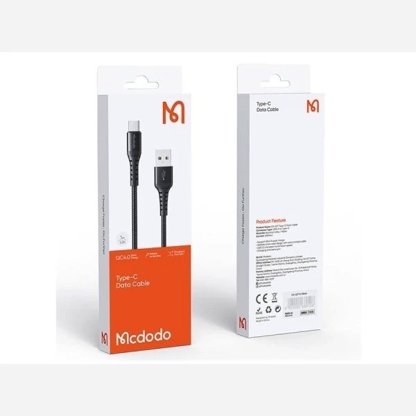 کابل شارژ یو اس بی به تایپ سی یک متری مک دودو Mcdodo Charge Data Cable CA-227