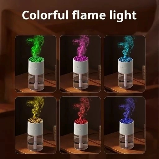 بخور سرد لیوانی مدل آتش فشان RGB دار