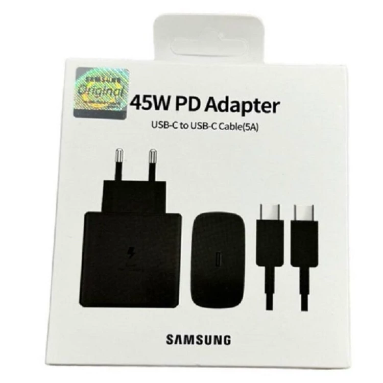 شارژر سامسونگ 45 وات کپی Samsung Adapter 45W Copy Samsung 45W Adapter Copy