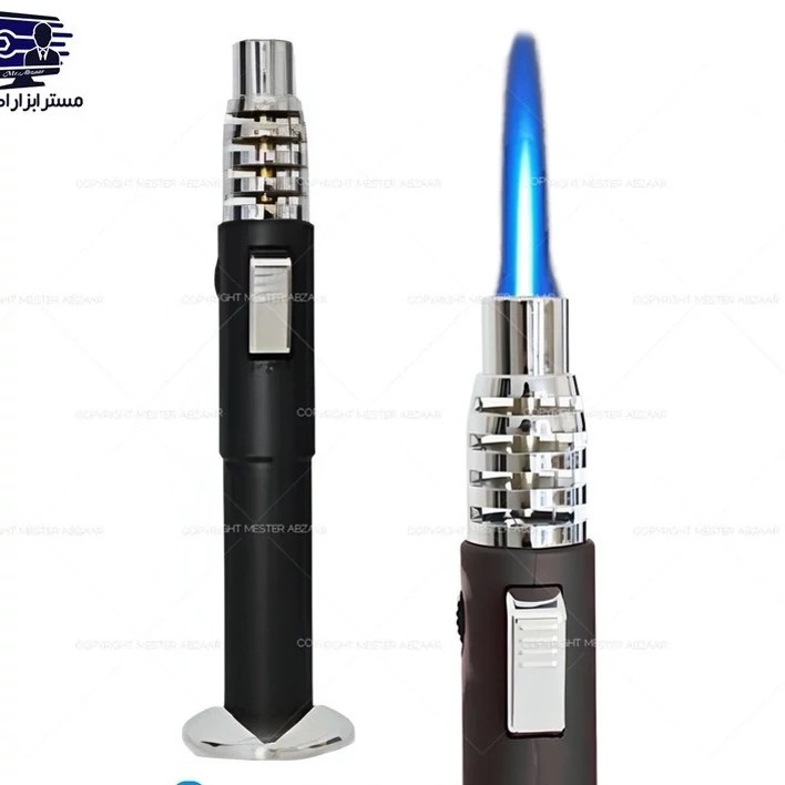 فندک اتمی لایتر بزرگ شعله افکن آشپزخانه و سفر مدل LIGHTER SMOKING SET فندکی از برند لایتر این فندک از نوع شعله اتمی ا
