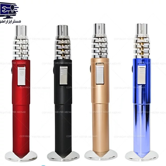فندک اتمی لایتر بزرگ شعله افکن آشپزخانه و سفر مدل LIGHTER SMOKING SET فندکی از برند لایتر این فندک از نوع شعله اتمی ا