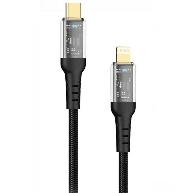 کابل شارژ و انتقال داده تایپ سی به لایتینگ 20 وات 1 متری پرووان PCC114 ProOne PCC114