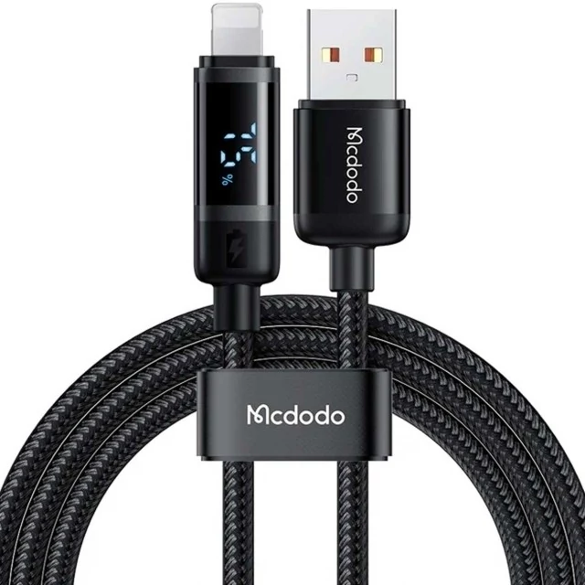 کابل شارژ و انتقال داده فست یو اس بی به لایتنینگ 3 آمپر 1.2 متری مک دودو  CA-500 Mcdodo CA-500