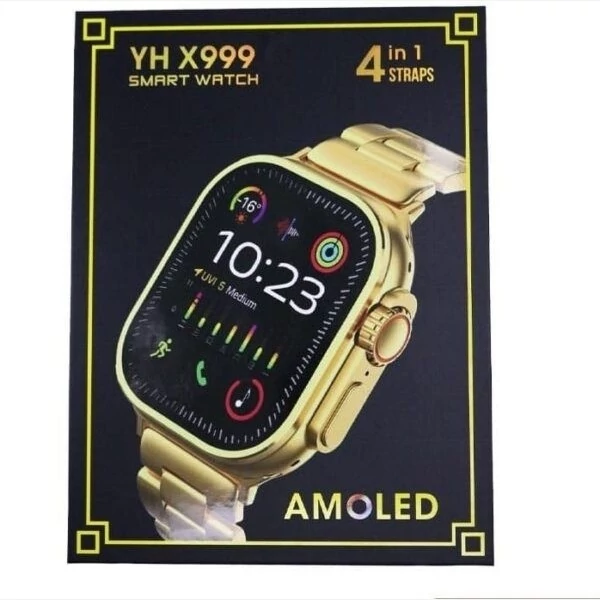 ساعت هوشمند پک 4 بنده مدل YH X999 با بند رولکسی Smart watch pack of