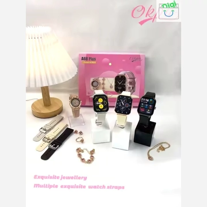 پک هدیه ساعت هوشمند مدل A68 Plus