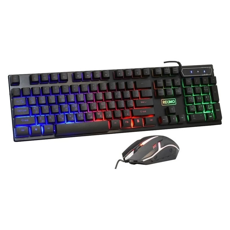 کیبورد و ماوس مخصوص بازی رسیمو مدل RM-200 RM-200 RM-200 gaming keyboard and mouse