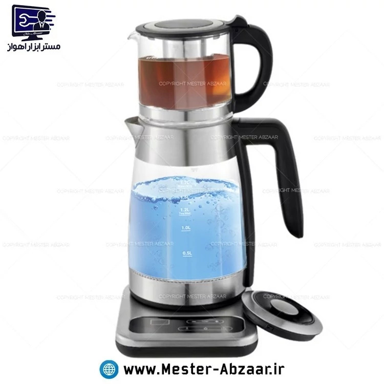 چای ساز دو طبقه 2200 وات 2.6 لیتری لمسی فلر آلمان مدل Feller Germany plus TS190N روهمی چای ساز فلر مدل TS 190N