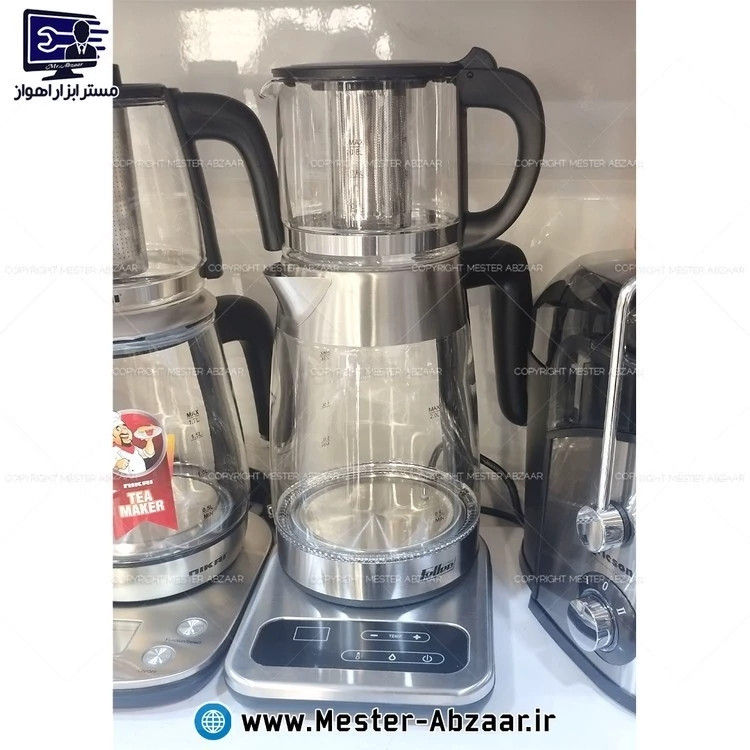 چای ساز دو طبقه 2200 وات 2.6 لیتری لمسی فلر آلمان مدل Feller Germany plus TS190N روهمی چای ساز فلر مدل TS 190N