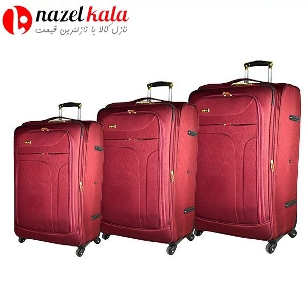 ست چمدان سه تیکه مسافرتی پلو مدل بامبو