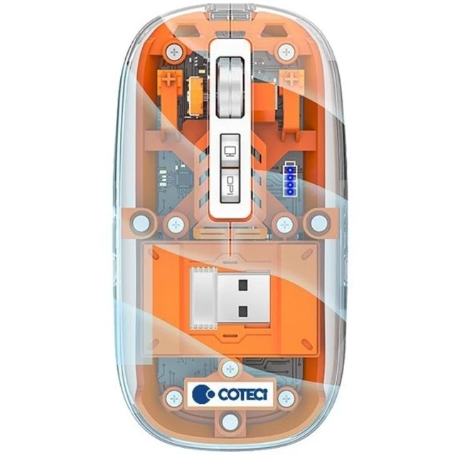 موس بلوتوثی سه حالته طرح شفاف کوتتسی 84015 Coteci Magic Crystal II
