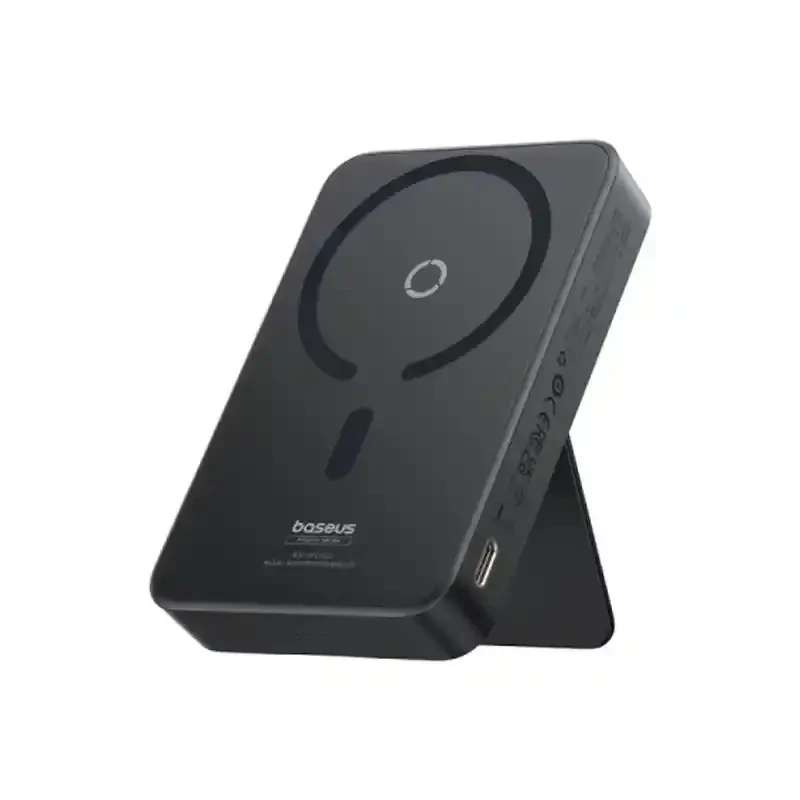 پاور بانک بی سیم مگنتی باسئوس مدل Magnetic Wireless 20w با ظرفیت 5000 میلی آمپر