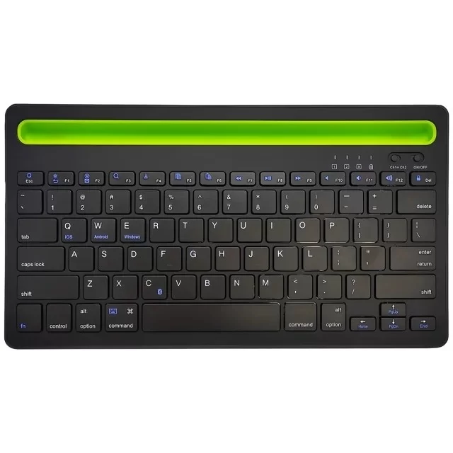 کیبورد بی سیم شارژی با استند موبایل و تبلت