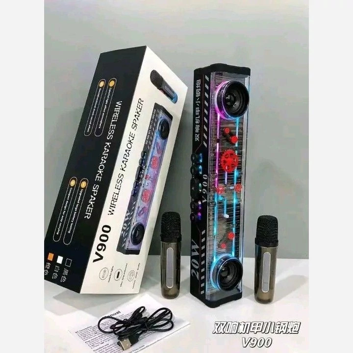 اسپیکر مدل V900 Wireless Karaoke Speaker