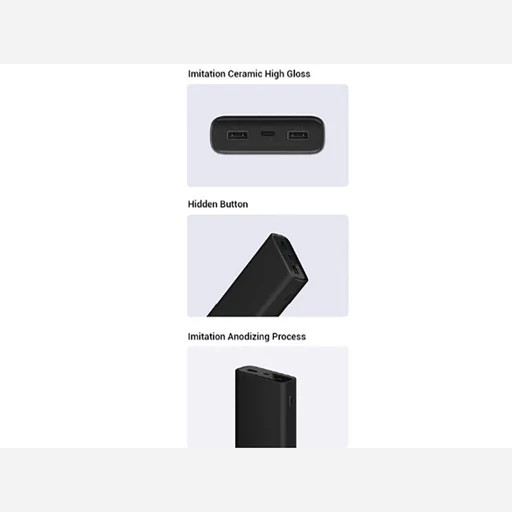 پاور بانک شارژ سریع تایپ سی 20000 شیائومی Xiaomi Mi 20000mAh Fast Charging Type-C Powerbank pb200SZM