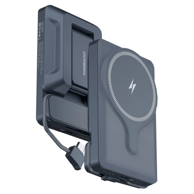 پاوربانک وایرلس 15 وات و تایپ سی 20 وات 5000 میلی آمپر پاورولوژی PPBCHA32