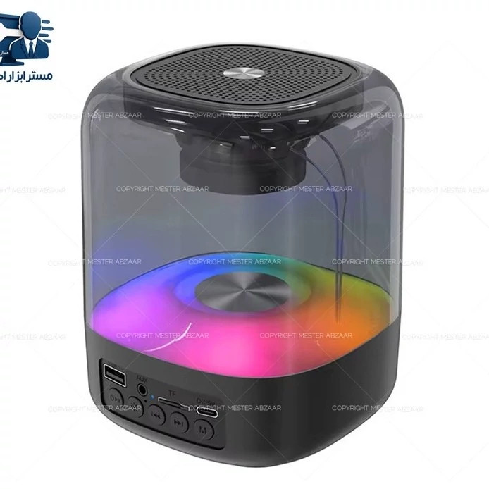 اسپیکر بلوتوثی قابل حمل 7 رنگ RGB شارژی مسافرتی مدل E-3061