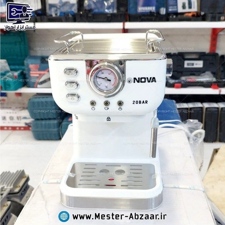 اسپرسو و قهوه ساز 2200 وات نوا کد 183 پمپ 20 بار اسپرسوساز نووا مدل NOVA 1-8-3