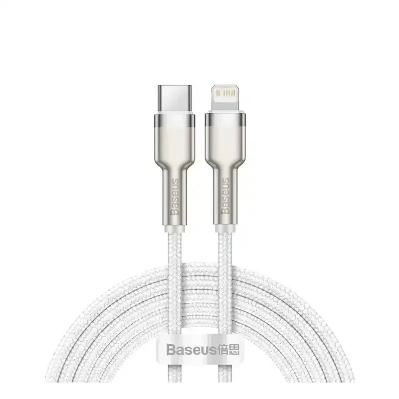 کابل شارژ Type-C to iP باسئوس مدل Cafule Series Metal با طول 2 متر 20 وات