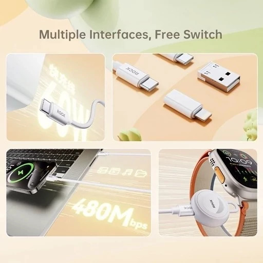 ذخیره سازی کابل شارژ چند منظوره راک L14