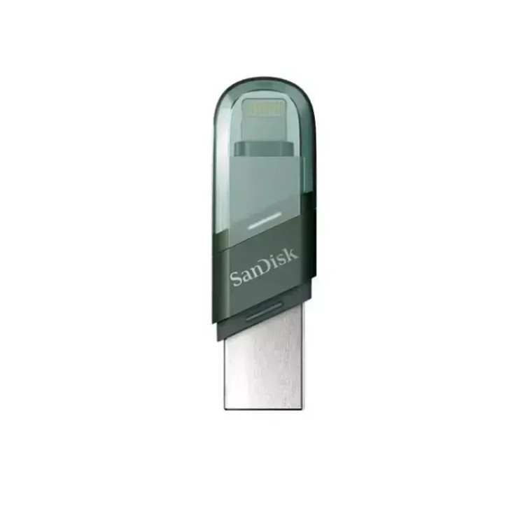 فلش مموری سن دیسک Usb 3.1-لایتنینگ مدل iXpand Flip ظرفیت 128 گیگابایت
