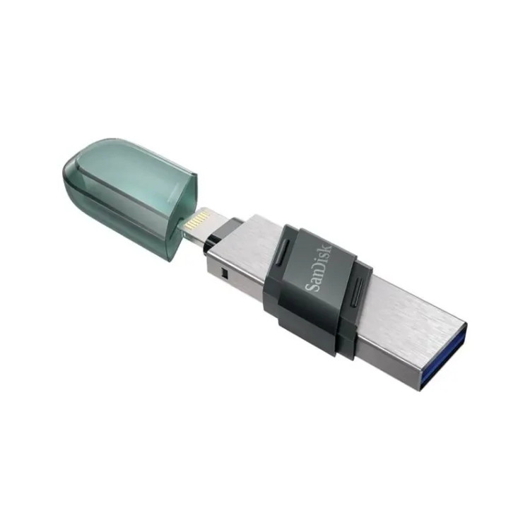 فلش مموری سن دیسک Usb 3.1-لایتنینگ مدل iXpand Flip ظرفیت 128 گیگابایت