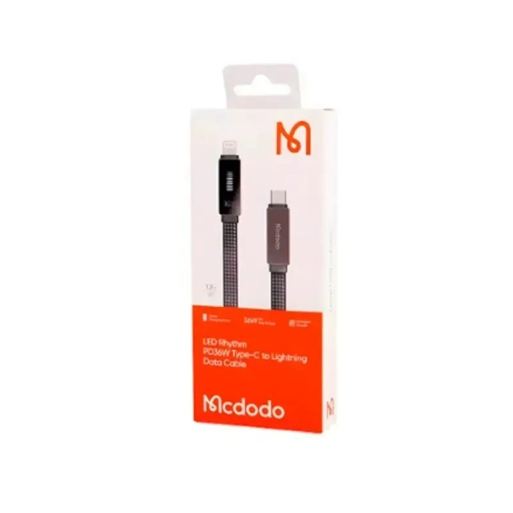 کابل شارژ مک دودو مدل Mcdodo LED Rhythm Type-C To Lightening CA-4960