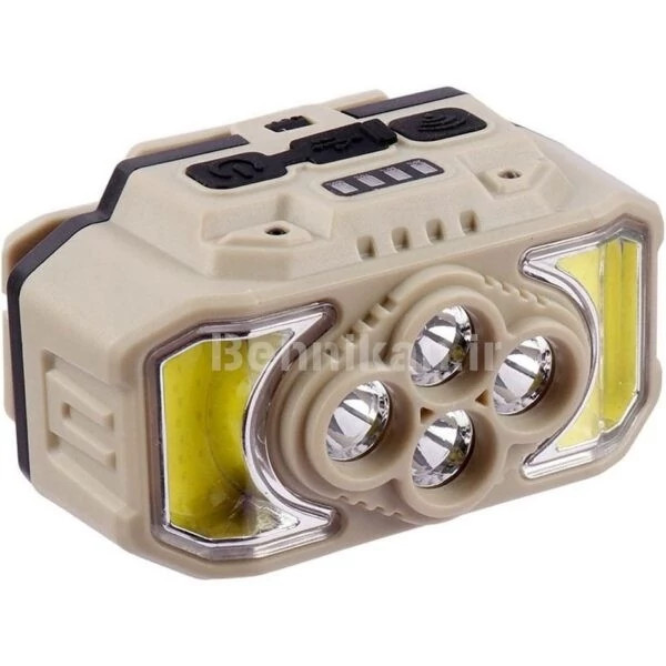 چراغ پیشانی چندحالته سنسور دار HX-815 چراغ قوه و پروژکتور